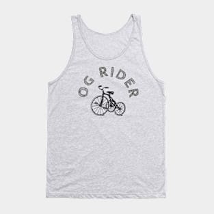 Bike Original Rider Black And White Circle Design Tank Top